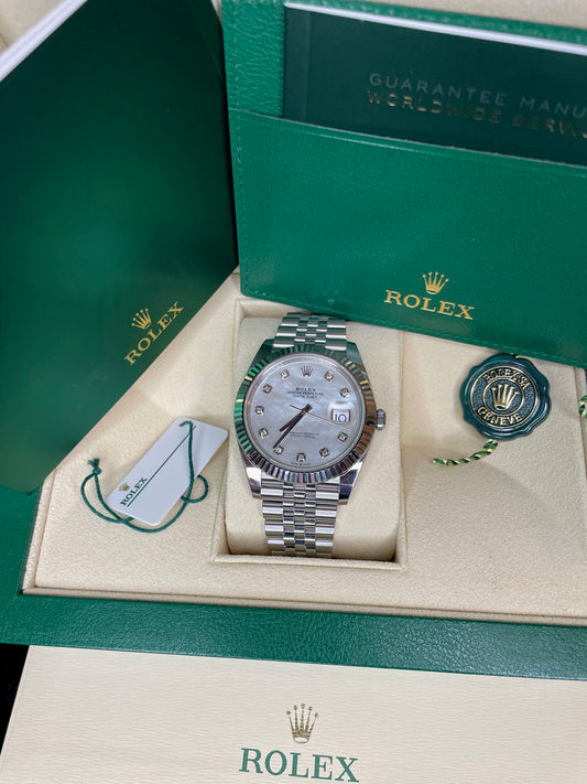 ROLEX DATEJUST MOTHER OF PEARL DIAL